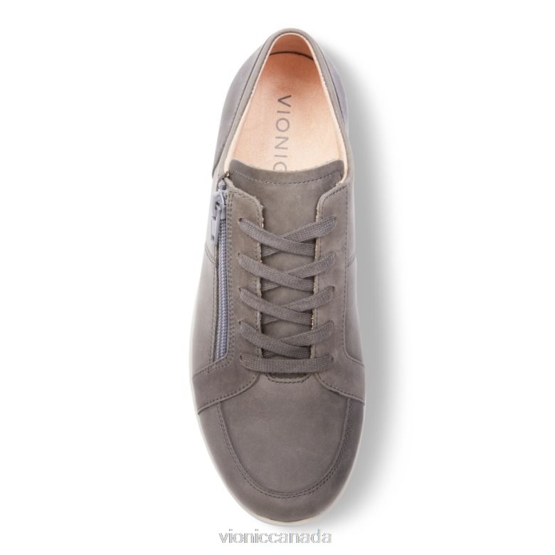 Vionic Abigail Lace Up 46426632 Slate Grey Nubuck Vionic sandals canada