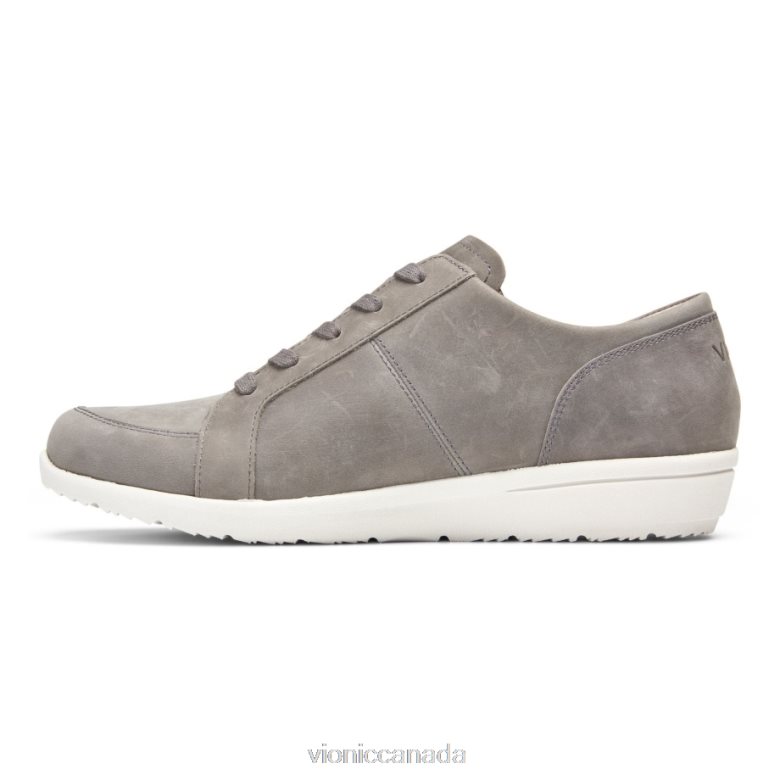 Vionic Abigail Lace Up 46426632 Slate Grey Nubuck Vionic sandals canada
