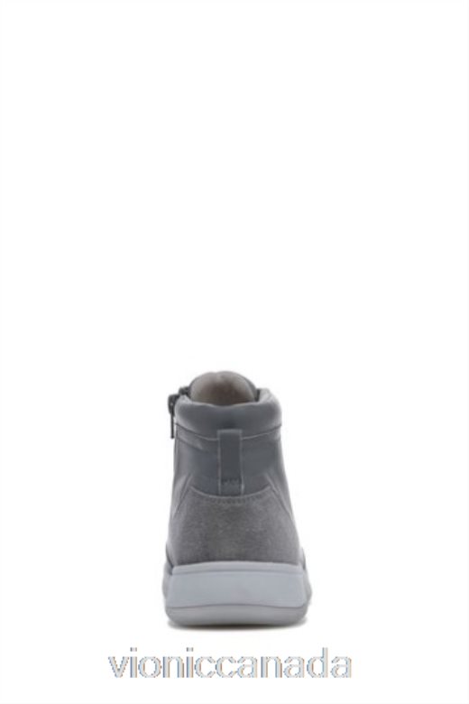 Vionic Charcoal Grey Leather Whitley Chukka High Tops 4642661630Vionic canada