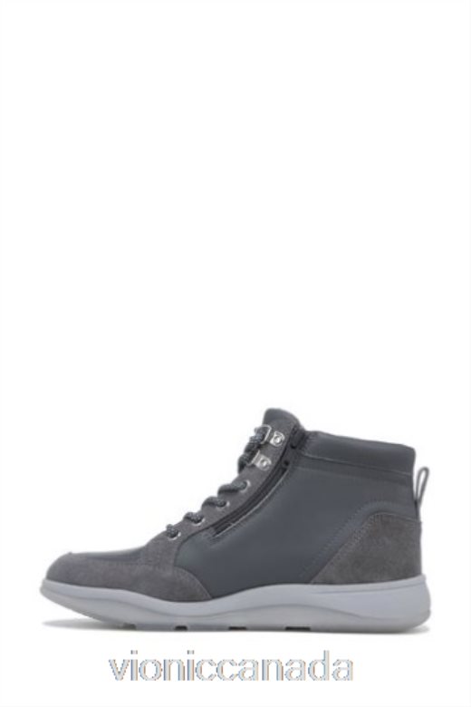 Vionic Charcoal Grey Leather Whitley Chukka High Tops New 4642661679Vionic shoes calgary