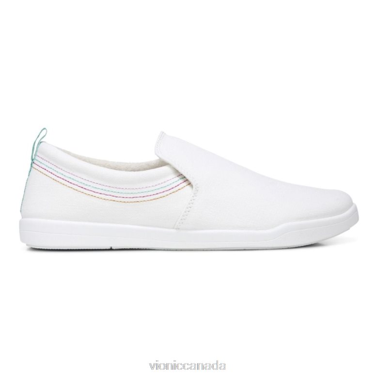 Vionic Marshall Slip On 464266495 White Canvas Vionic canada sale