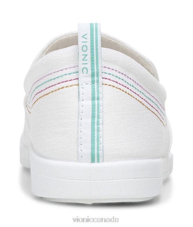 Vionic Marshall Slip On 464266495 White Canvas Vionic canada sale