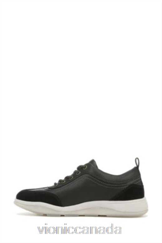 Vionic Nyla Black Tumbled Leather Lace Up Shoes 4642661639Vionic calgary