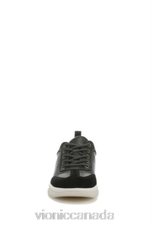 Vionic Nyla Black Tumbled Leather Lace Up Shoes 4642661639Vionic calgary
