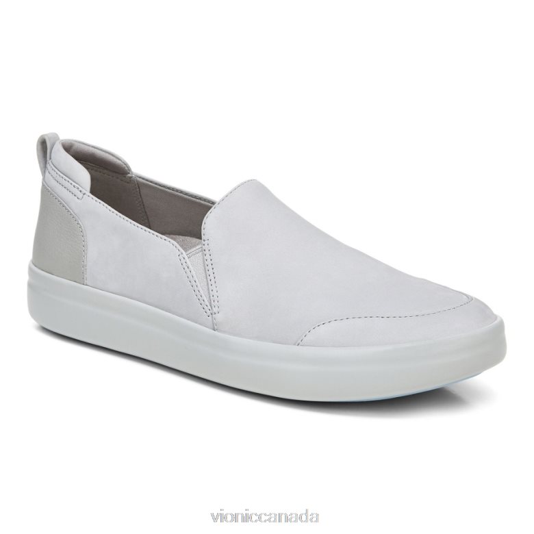 Vionic Penelope Casual Slip On 464266222 Light Grey Nubuck Vionic shoes calgary