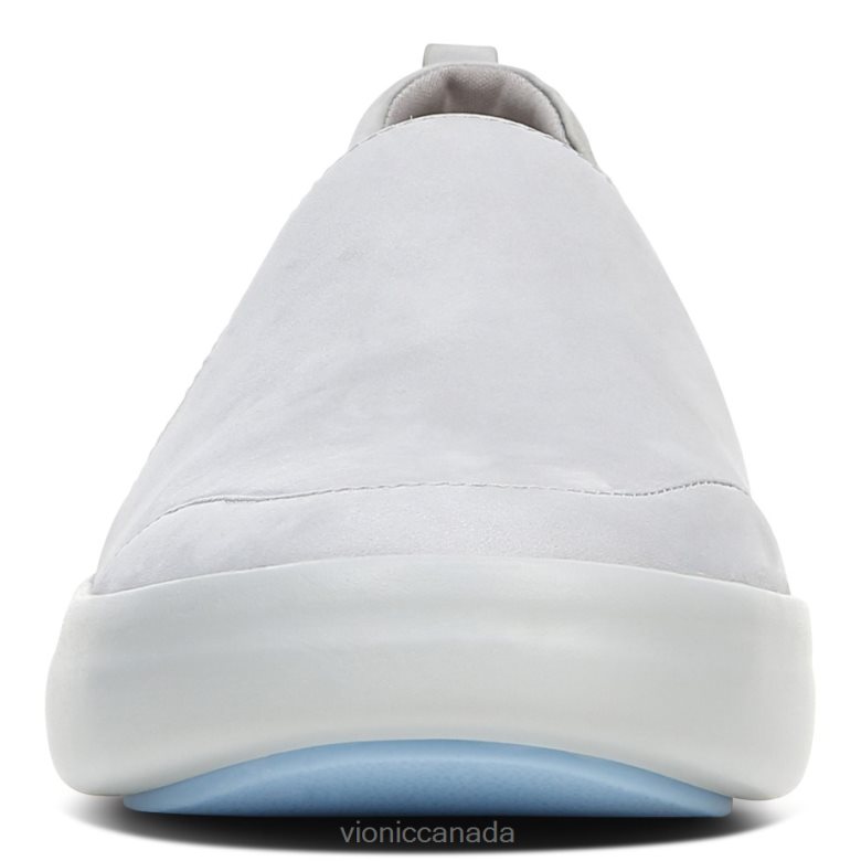 Vionic Penelope Casual Slip On 464266222 Light Grey Nubuck Vionic shoes calgary