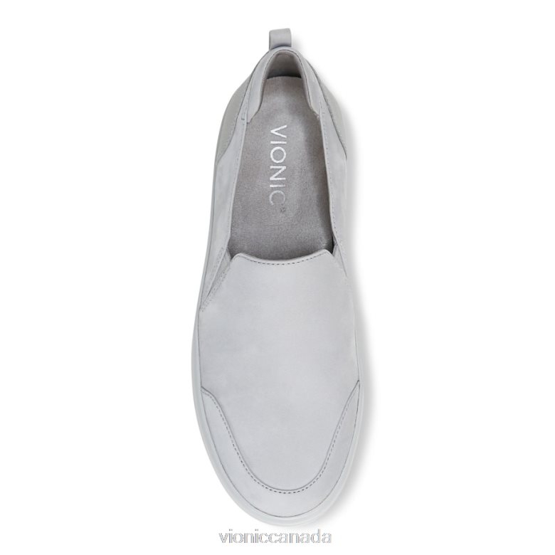 Vionic Penelope Casual Slip On 464266222 Light Grey Nubuck Vionic shoes calgary