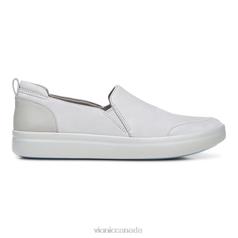 Vionic Penelope Casual Slip On 464266222 Light Grey Nubuck Vionic shoes calgary