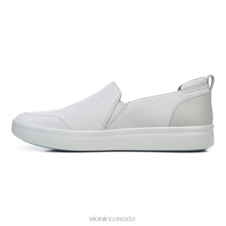 Vionic Penelope Casual Slip On 464266222 Light Grey Nubuck Vionic shoes calgary