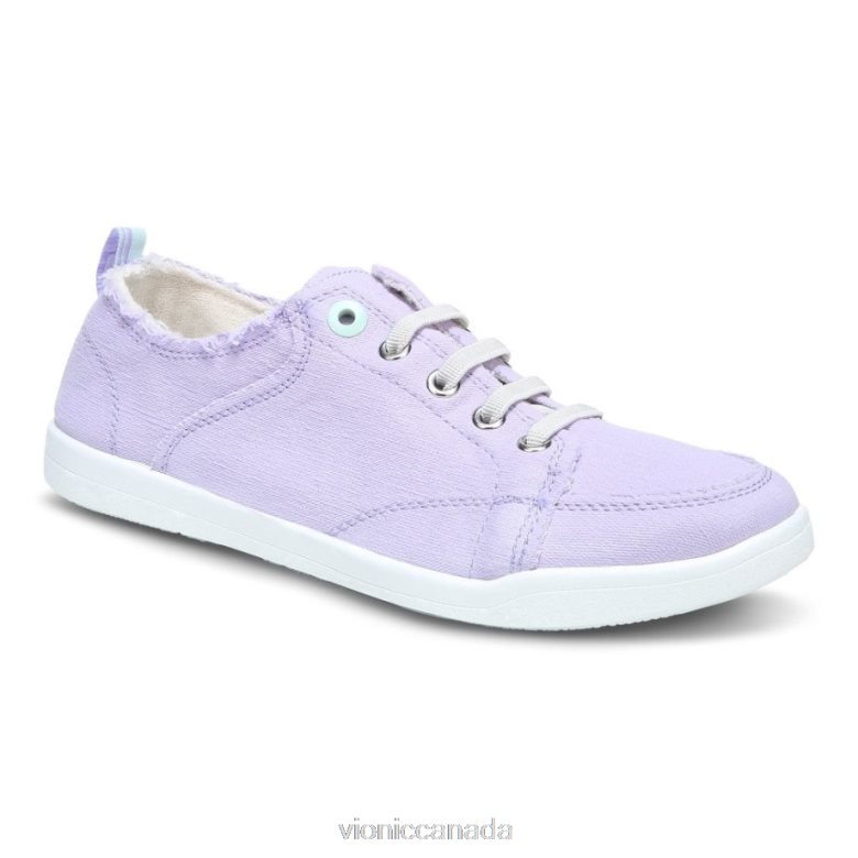 Vionic Pismo Casual Trainer 464266544 Pastel Lilac Canvas Vionic calgary