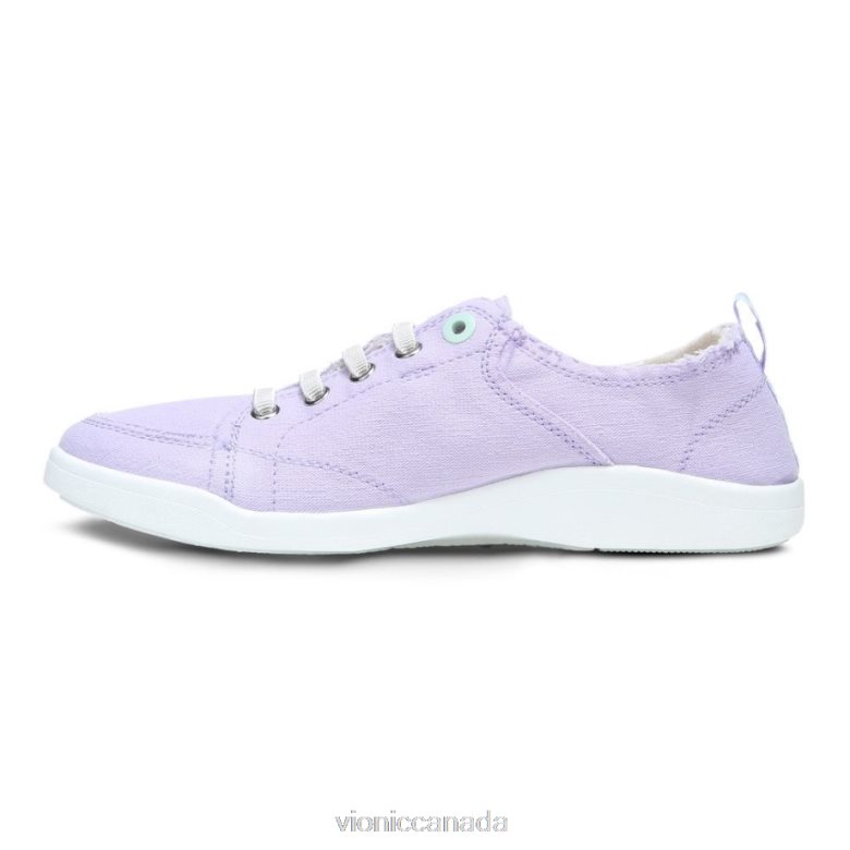 Vionic Pismo Casual Trainer 464266544 Pastel Lilac Canvas Vionic calgary