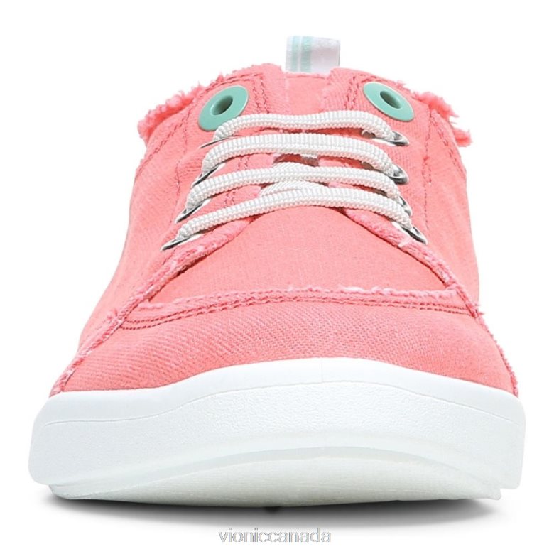 Vionic Pismo Casual Trainer 464266548 Sea Coral Canvas Vionic canada shoes