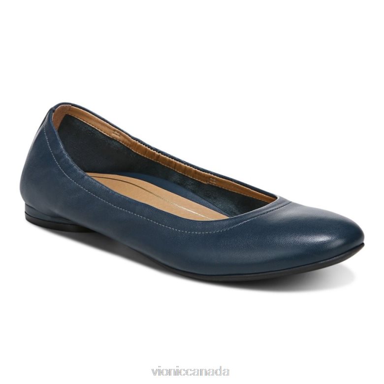 Vionic Alexa Flat 4642661240 Navy Vionic shoes calgary