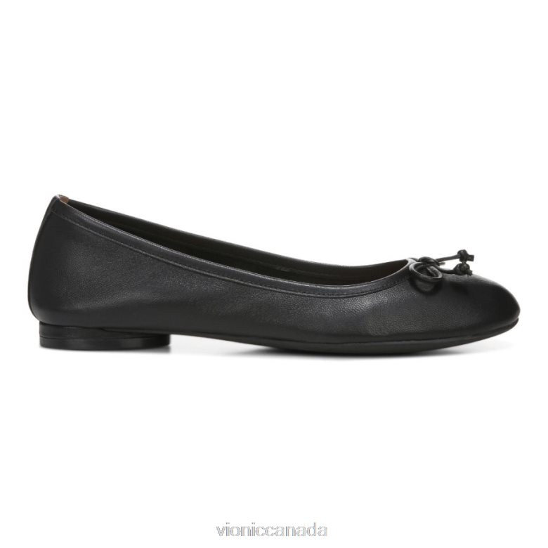 Vionic Callisto Flat 4642661238 Black Leather Vionic boots canada