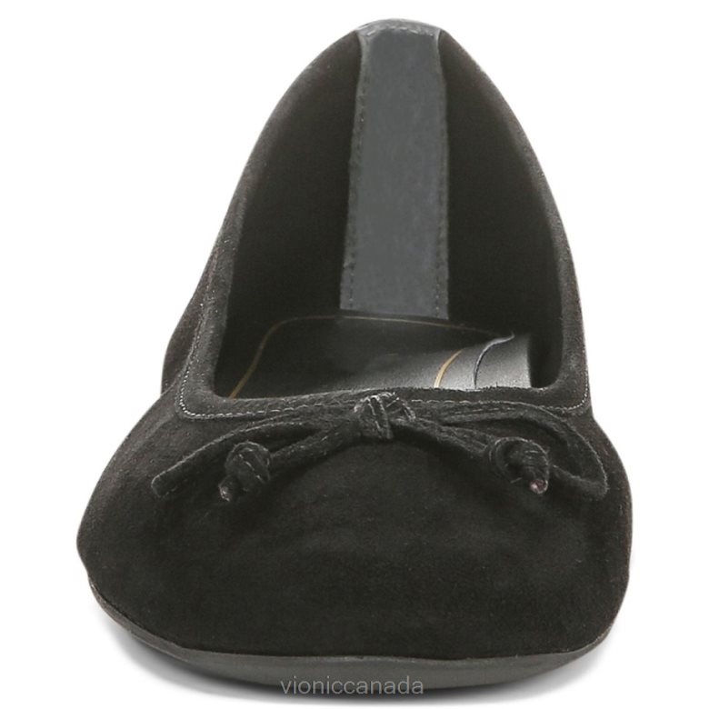 Vionic Callisto Flat 4642661239 Black Suede Vionic calgary