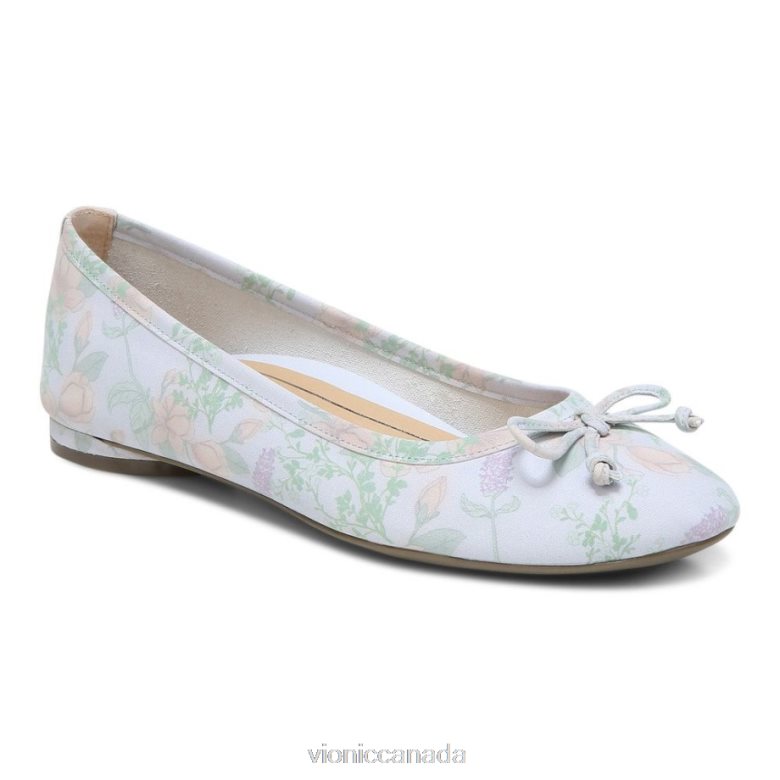 Vionic Callisto Flat 46426660 Arctic Ice Botanical Vionic shoes calgary