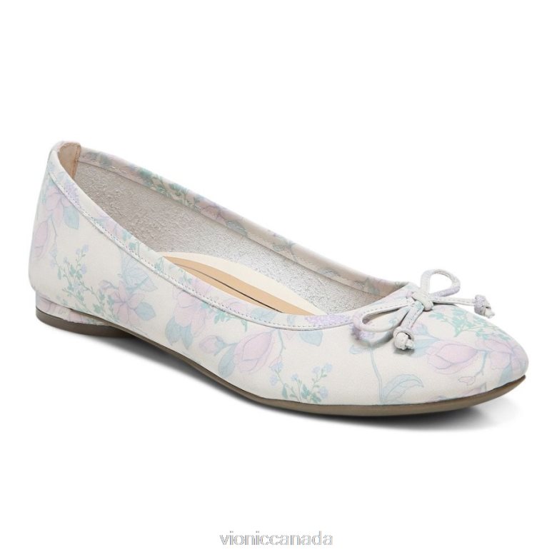 Vionic Callisto Flat 46426661 Cream Botanical Vionic sandals canada