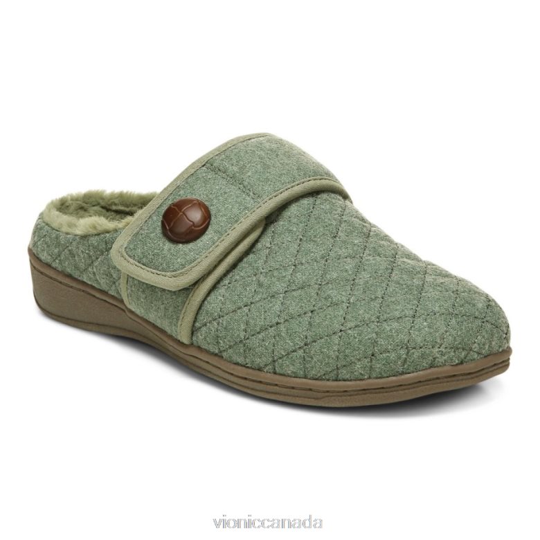 Vionic Carlin Slipper 464266315 Army Green Vionic shoes calgary
