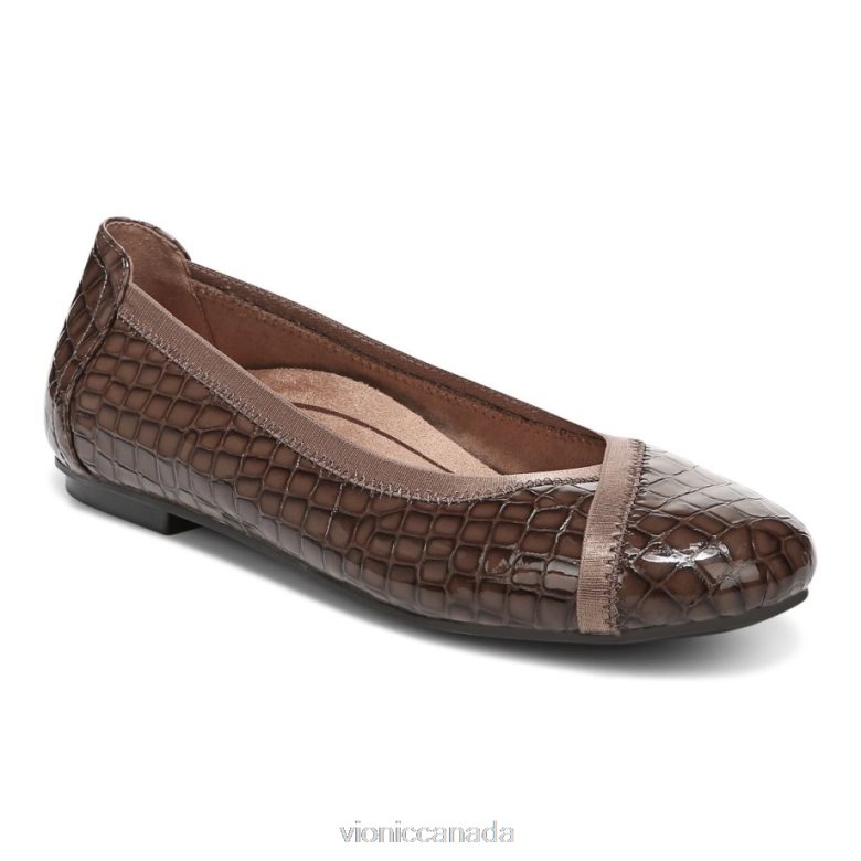 Vionic Caroll Ballet Flat 4642661243 Monks Robe Croc Vionic canada shoes
