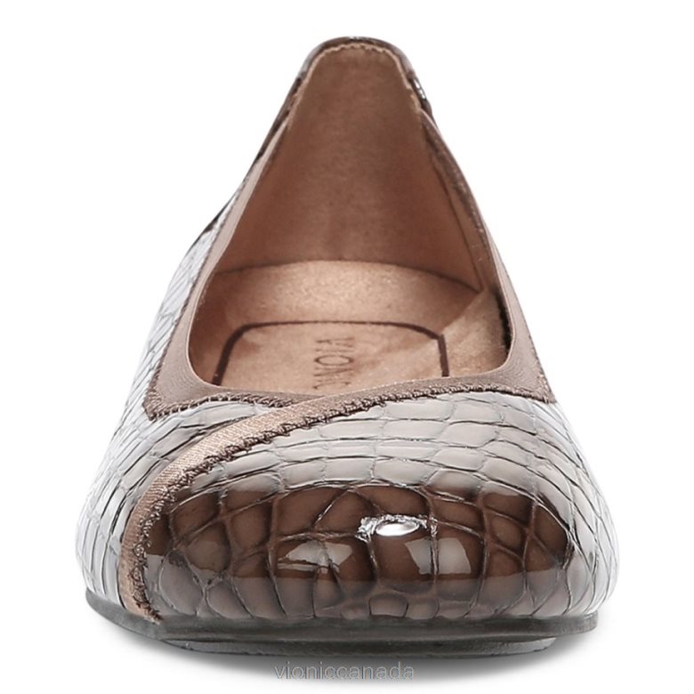 Vionic Caroll Ballet Flat 4642661243 Monks Robe Croc Vionic canada shoes