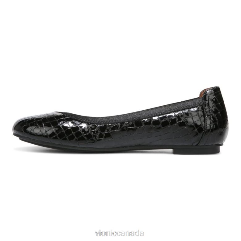 Vionic Caroll Ballet Flat 4642661244 Black Croc Vionic canada sale
