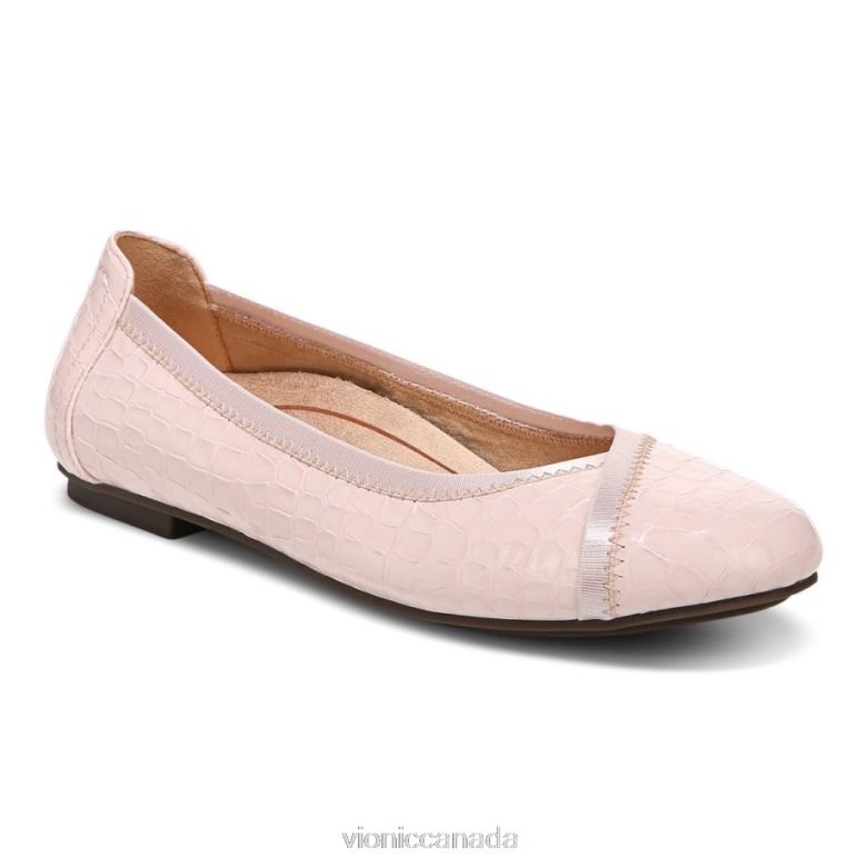 Vionic Caroll Ballet Flat 4642661246 Cloud Pink Croc Vionic boots canada