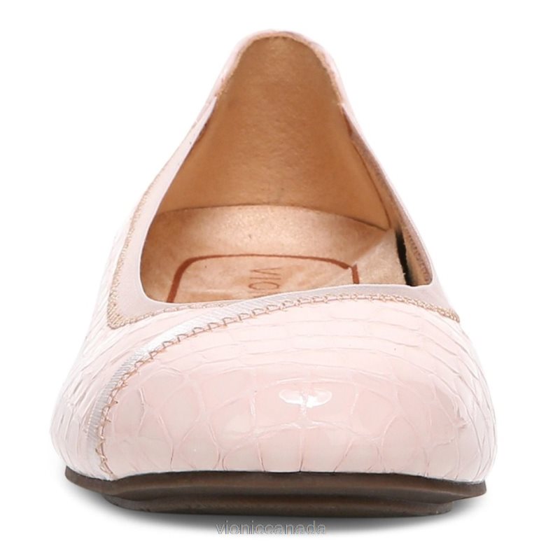 Vionic Caroll Ballet Flat 4642661246 Cloud Pink Croc Vionic boots canada