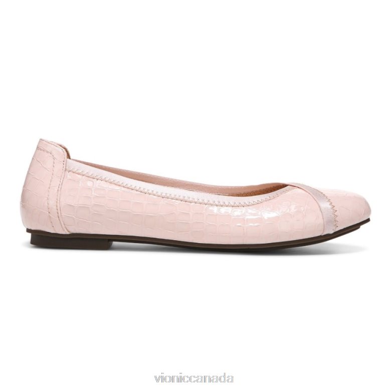 Vionic Caroll Ballet Flat 4642661246 Cloud Pink Croc Vionic boots canada