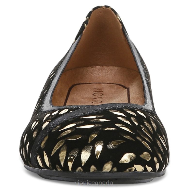 Vionic Caroll Ballet Flat 4642661249 Black Suede Vionic sandals canada