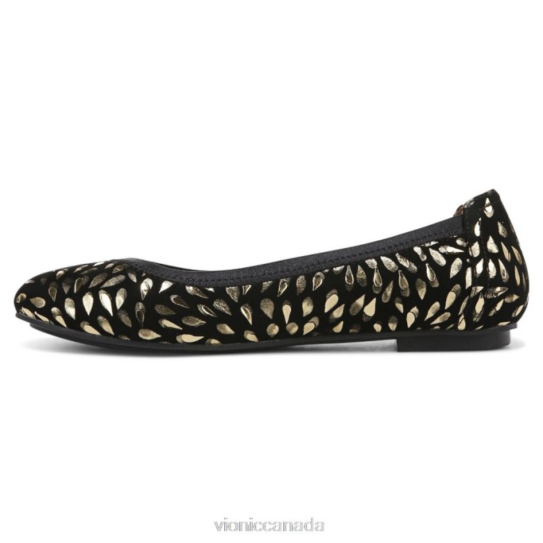 Vionic Caroll Ballet Flat 4642661249 Black Suede Vionic sandals canada