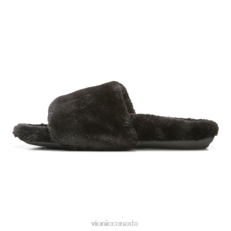 Vionic Dream Plush Slipper 464266771 Black Plush Vionic canada shoes