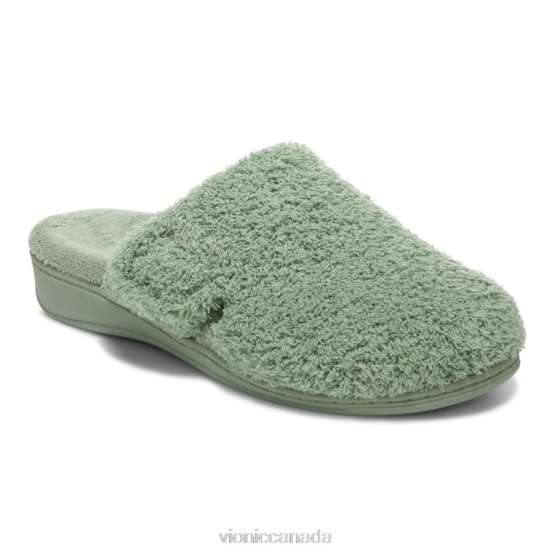 Vionic Gemma Mule Slippers 464266734 Basil Curly Terry Vionic boots canada