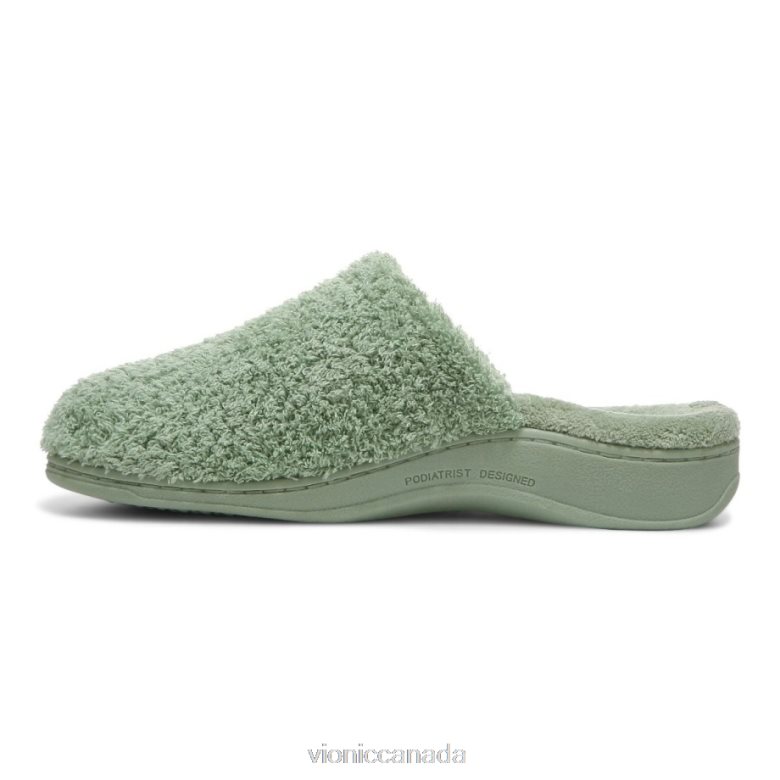 Vionic Gemma Mule Slippers 464266734 Basil Curly Terry Vionic boots canada