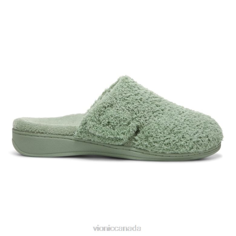 Vionic Gemma Mule Slippers 464266734 Basil Curly Terry Vionic boots canada
