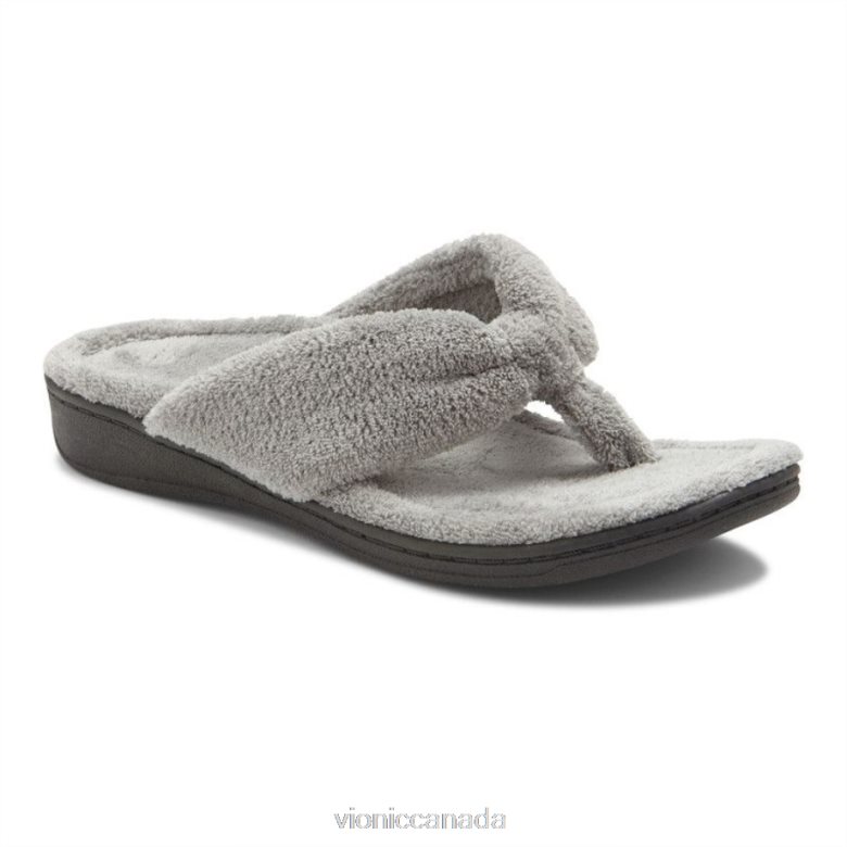 Vionic Gracie Toe Post Slipper 464266757 Light Grey Vionic canada