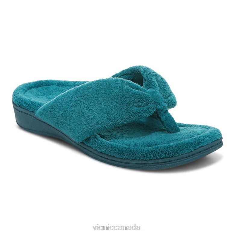 Vionic Gracie Toe Post Slipper 464266759 Nile Blue Vionic calgary