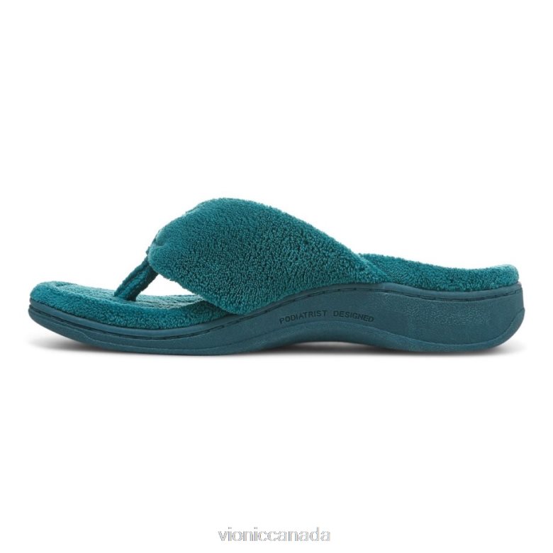 Vionic Gracie Toe Post Slipper 464266759 Nile Blue Vionic calgary