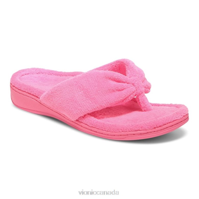Vionic Gracie Toe Post Slipper 464266760 Electric Pink Vionic shoes calgary