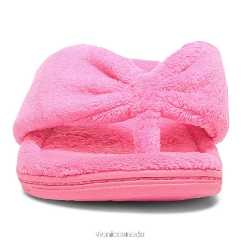 Vionic Gracie Toe Post Slipper 464266760 Electric Pink Vionic shoes calgary