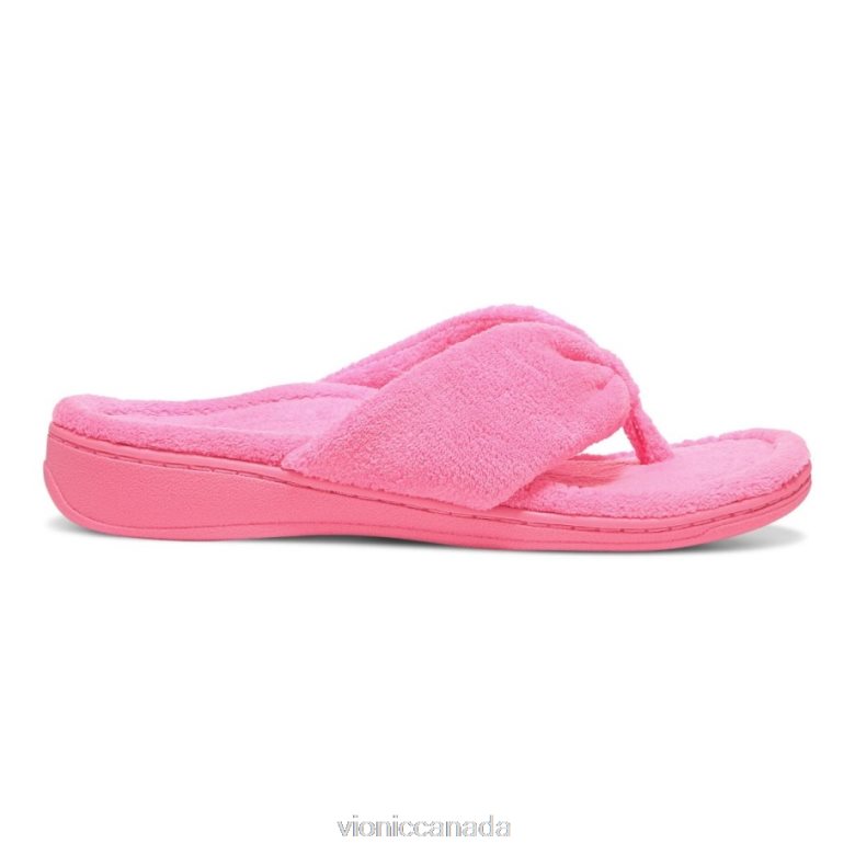 Vionic Gracie Toe Post Slipper 464266760 Electric Pink Vionic shoes calgary
