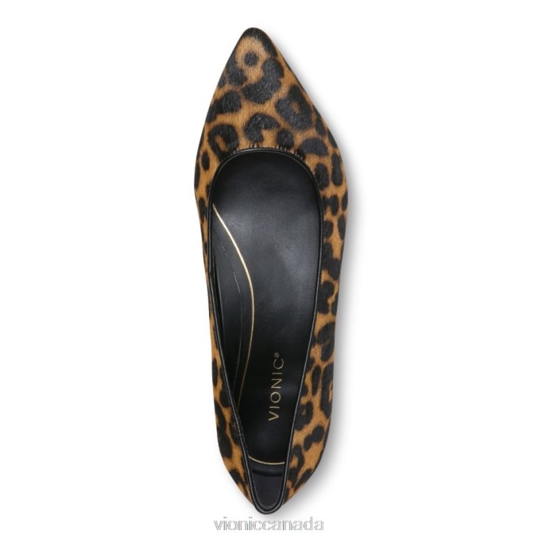 Vionic Lena Ballet Flat 4642661232 Tan Leopard Vionic shoes calgary