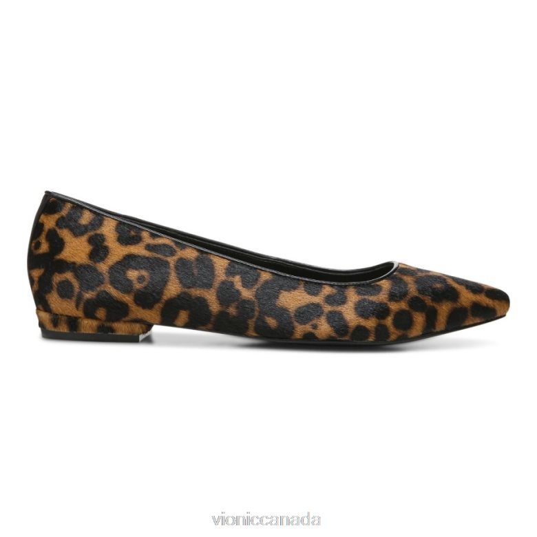 Vionic Lena Ballet Flat 4642661232 Tan Leopard Vionic shoes calgary
