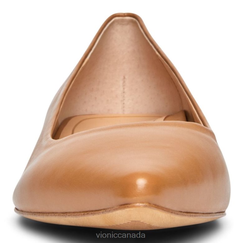 Vionic Lena Ballet Flat 4642661233 Macaroon Leather Vionic sandals canada