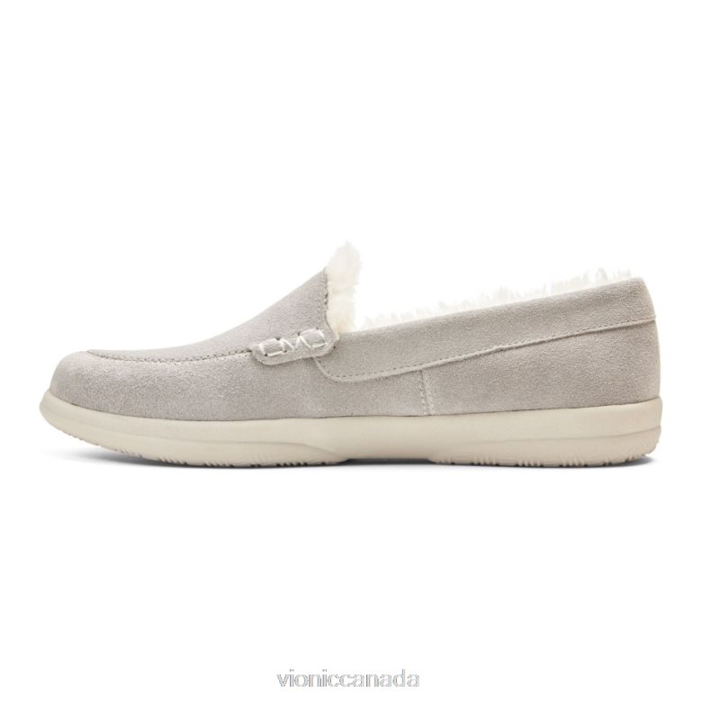 Vionic Lynez Slipper 464266188 Light Grey Suede Vionic shoes calgary