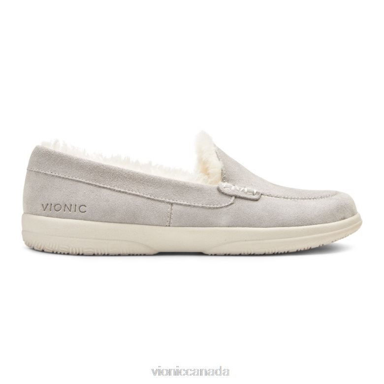 Vionic Lynez Slipper 464266188 Light Grey Suede Vionic shoes calgary