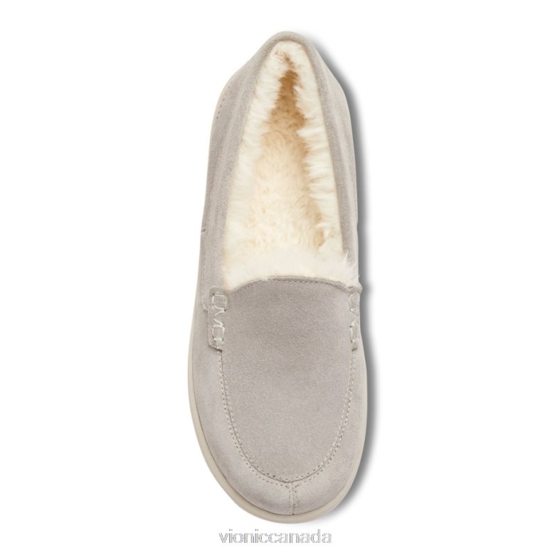 Vionic Lynez Slipper 464266721 Light Grey Suede Vionic sandals canada