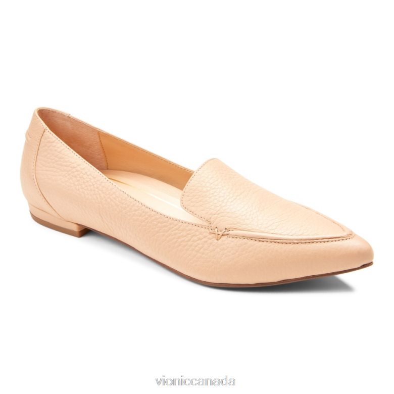 Vionic Noah Flat 464266207 Beige Leather Vionic canada