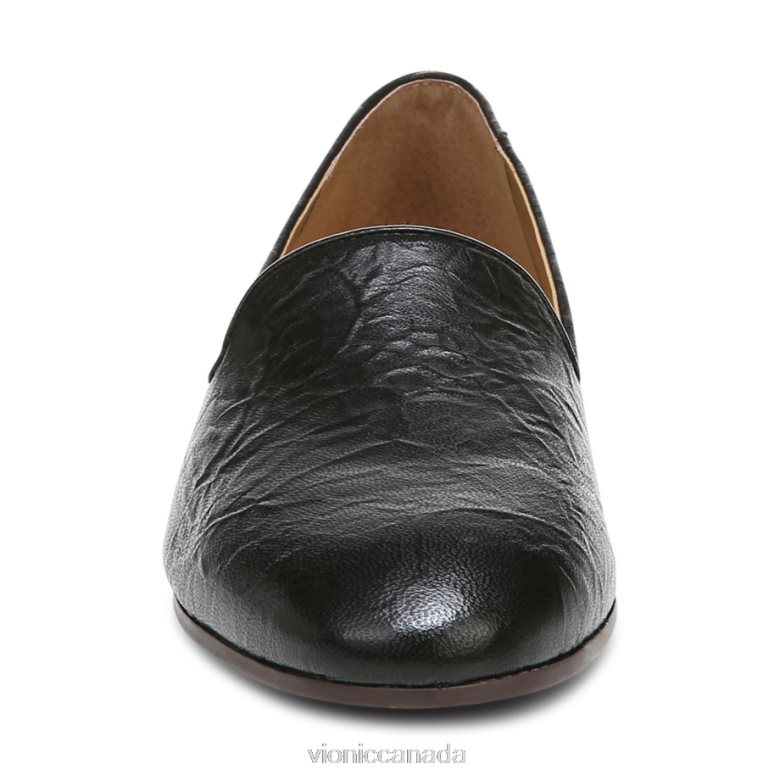 Vionic Willa Slip on Flat 4642661211 Black Leather Vionic canada shoes