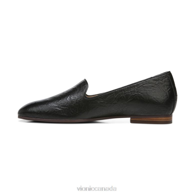 Vionic Willa Slip on Flat 4642661211 Black Leather Vionic canada shoes