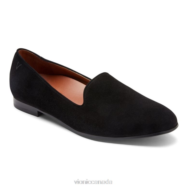 Vionic Willa Slip on Flat 4642661213 Black Suede Vionic canada